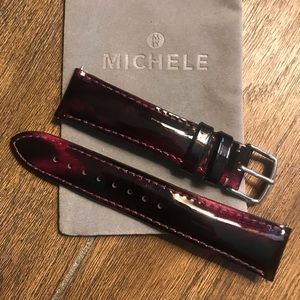 Michele 20mm Purple Patent Watch band